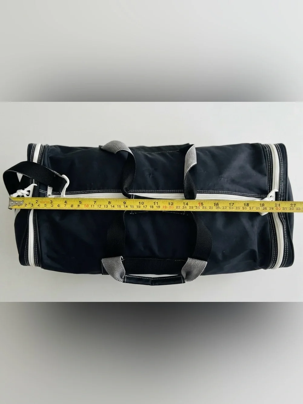 Vintage 90s Adidas Duffel Bag – Black/White Nylon – Taiwan - Rare